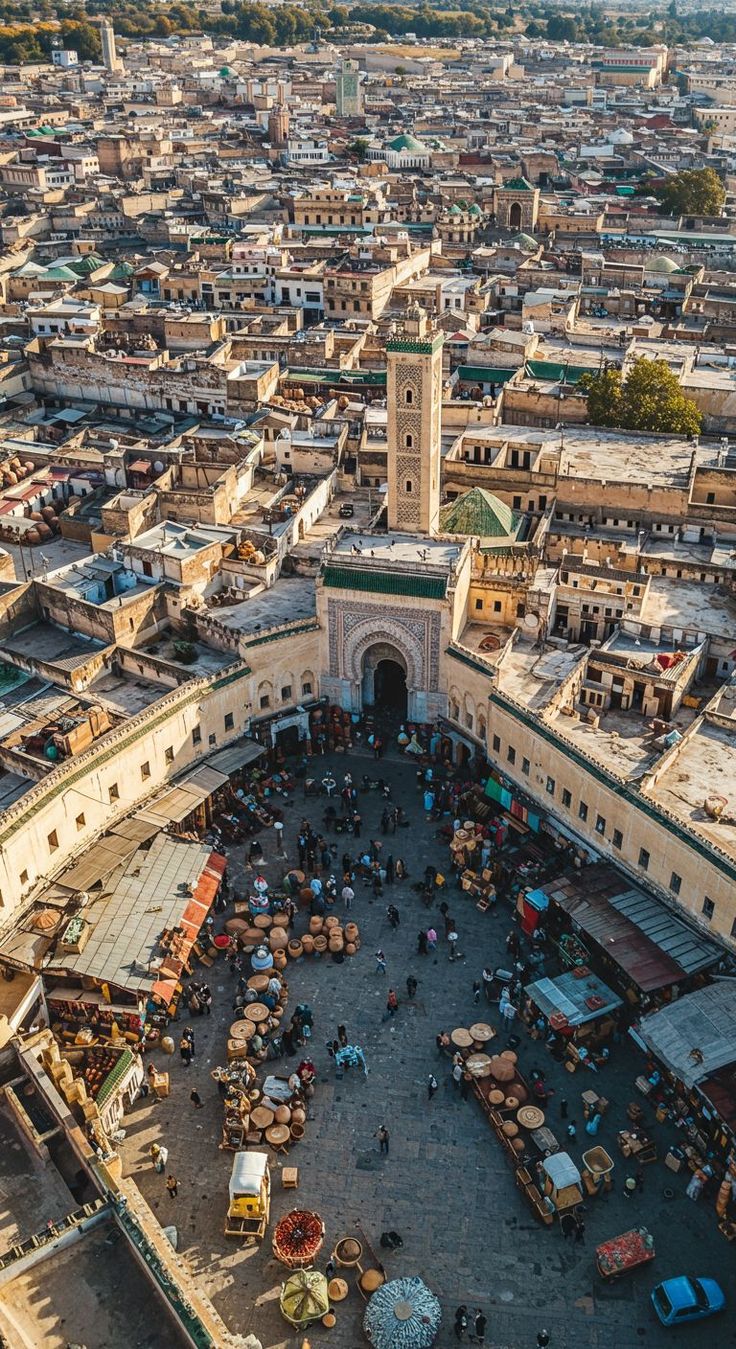 Fez Morocco_ An Aerial View of the Medina
